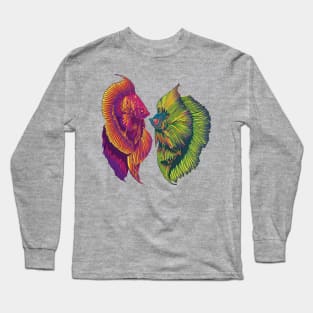 Betta Fishes are in Fighting mood Long Sleeve T-Shirt